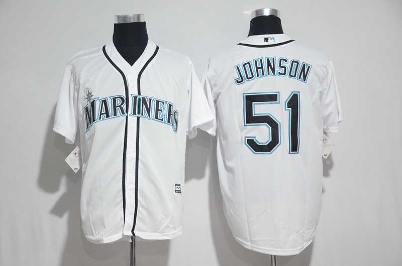 Seattle Mariners #51 Randy Johnson White New Cool Base Stitched Jersey,We sell and wholesale Seattle Mariners #51 Randy Johnson White New Cool Base Stitched Jersey on line form chian!